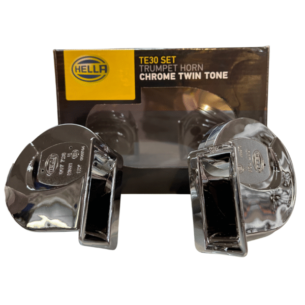 hella chrome windton horn 4 Hella Chrome Windtone Horn